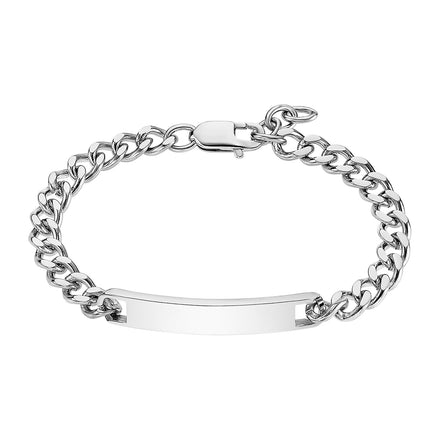 LOTUS | Herren-Edelstahlarmband mit ID-Platte und Kette