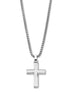 LOTUS | Men’s Stainless Steel Cross with Chain – Silver