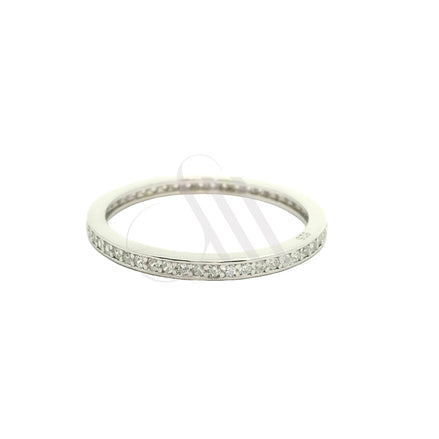Eternity-Ring aus Sterlingsilber mit Pavé-Fassung